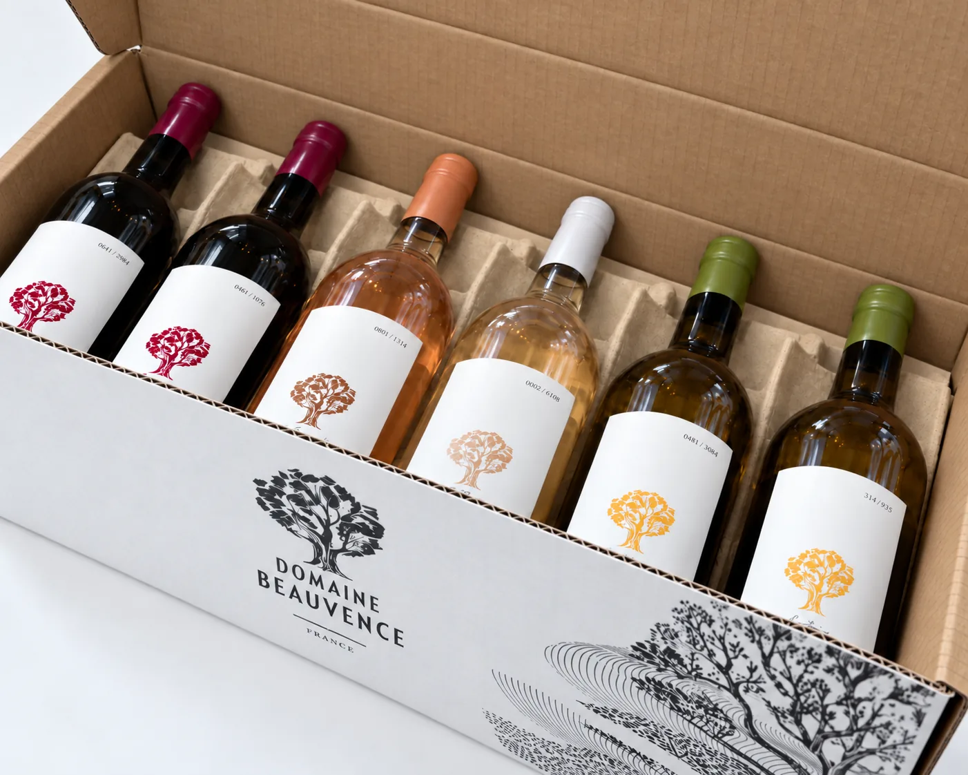 Coffret Panachage de 6 Vins, coffret