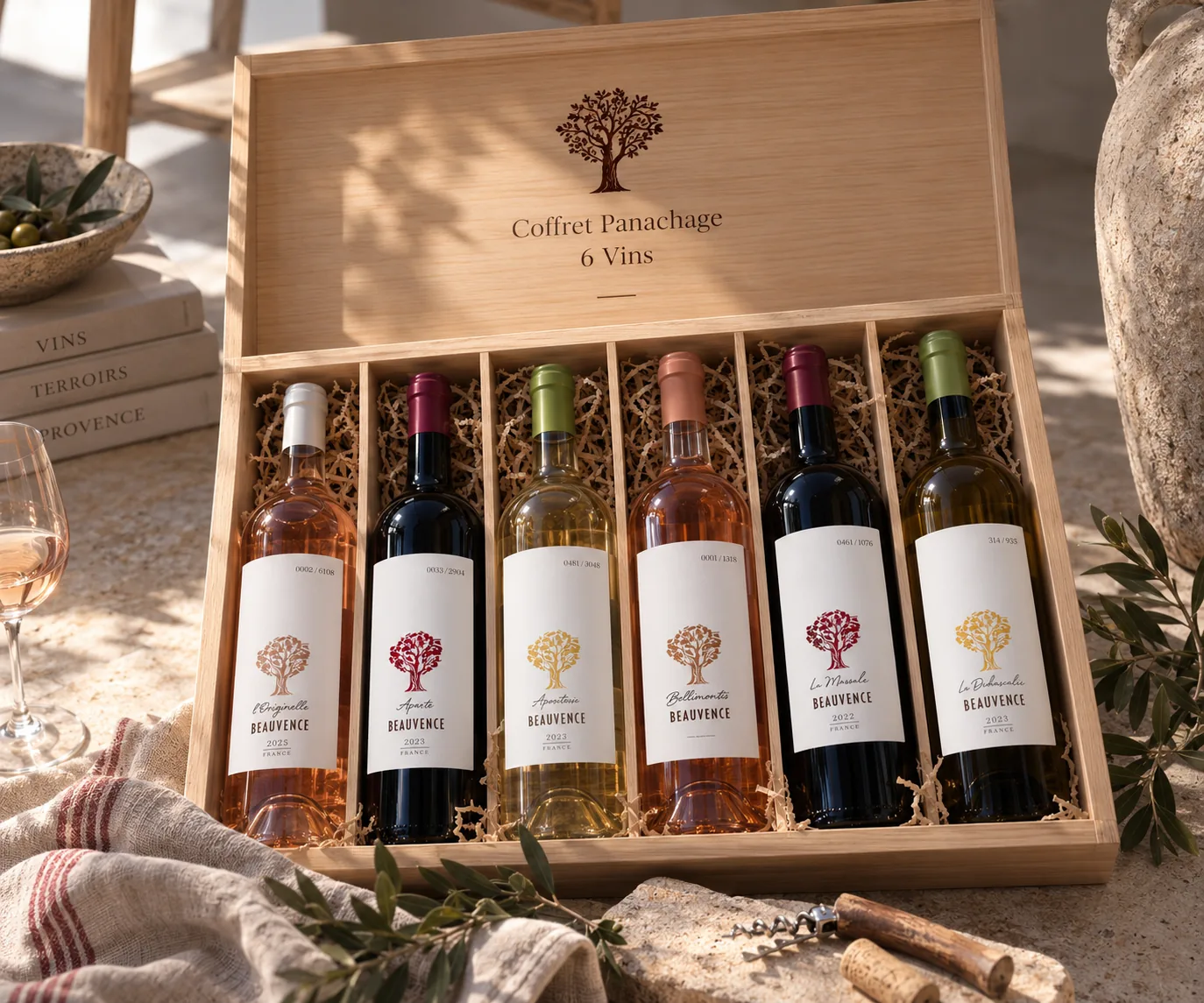 Coffret Panachage de 6 Vins, coffret